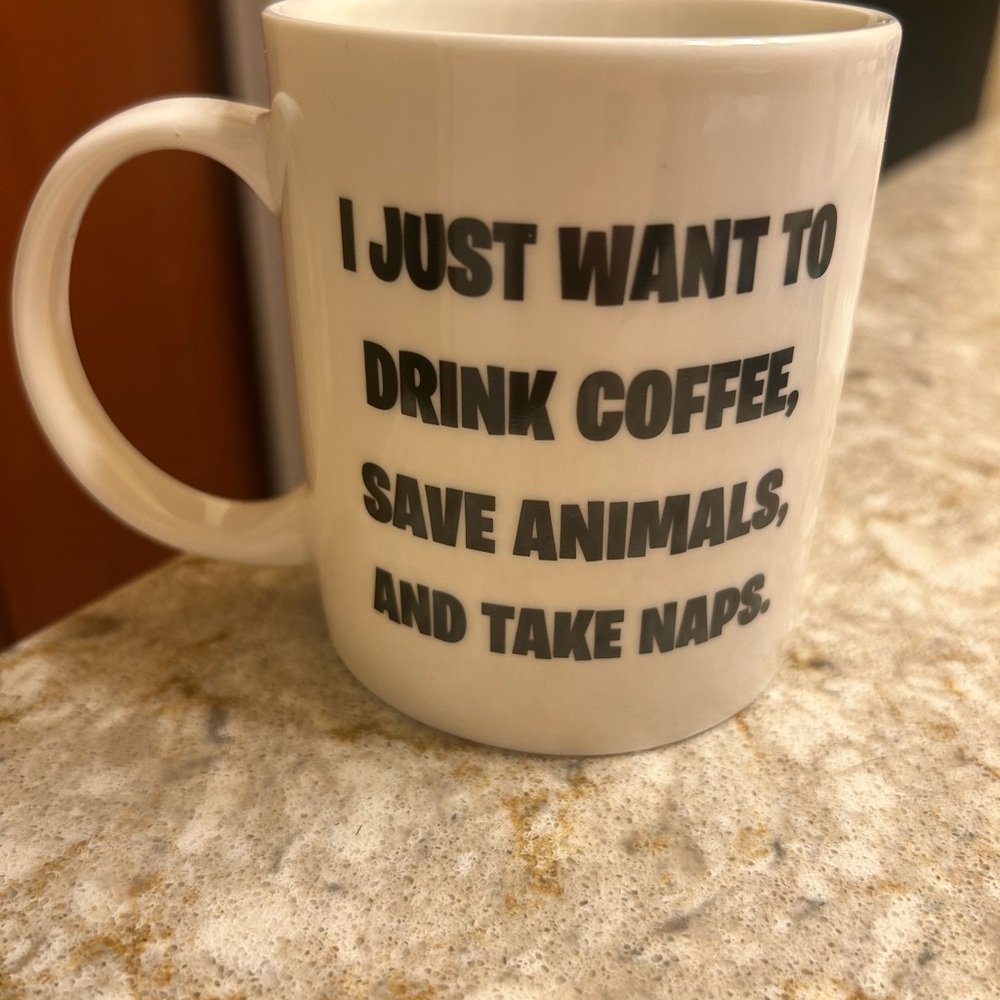 White Coffee Mug with Inspirational Quote